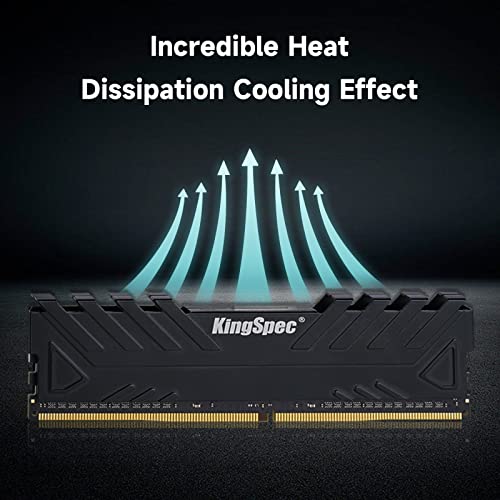 Kingspec Ddr4 Ram 16Gb (2X8Gb) 3600Mhz Computer Memory With Heatsink, Cl24 1.35V Dual Channel Desktop (Dimm) Memory, 288-Pin Dimm, 16Gb Gaming Ram For Pc Desktop. #TOP2