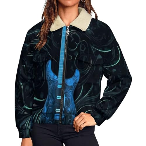 Chaqueta de peluche mujer abrigo de invierno sherpa casual con cremallera y bolsillo