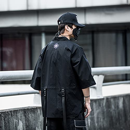 Niepce Inc Japanese Streetwear Samurai Kimono Cardigan for Men3