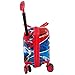 Fast Forward Spiderman Ride on Luggage for Kids, 18'' Suitcase with Seat for Kids, Cute Lightweight Travel Trolley