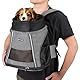 Navaris Rucksack für Hund oder Katze bis 7 kg - gepolsterter Hunderucksack Katzenrucksack - 37 x 33 x 24 cm Hundetragetasche - Tragetasche für vorn und hinten - grau