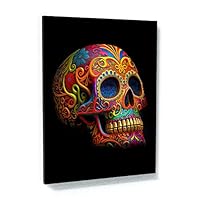 Amazon.co.jp: Sense Canvas Skull カラフル メキシカン シュガー