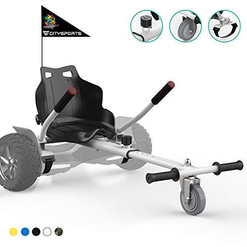 CITYSPORTS Hoverkart - Versión Infantil Go Kart con Asiento para Hoverboard - Fijación Ajustable Universal Hoverkart, Compatible con Todos los Hover Boards