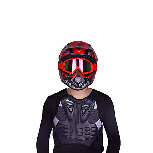 Chaqueta de moto contra caidas graves con chaleco protector de columna XL 6