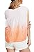 We The Free Womens Little Bit of Something Ombre V-Neck Blouse White M