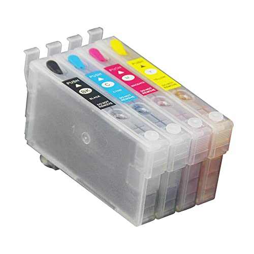 AQree Refillable Ink Cartridge Replacement for 405 or 405XL Ink,for Pro WF-3820 WF-4820 WF-4830 WF-7310 WF-7830 WF-7835 WF-7840 Printer (Refillable Ink Cartridge（With chip ）)