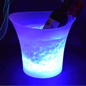 LED IJsemmer, champagne wijndrankjes koelere emmers, 5l kleur veranderende ijsemmers for bruiloften clubs bars bars