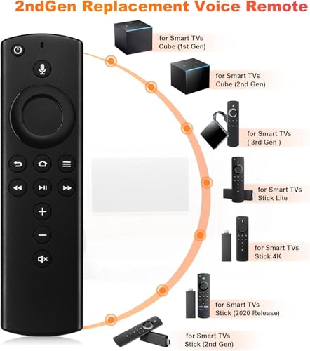 Image of ZdalaMit Original Replacement Voice Remote Control Compatible for FlRE TV Stick and for AMZ FlRE TV Stick (2nd Gen)