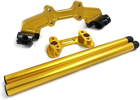 Miniatura 3 de Motocicleta CNC aluminio mango de manubrio Bar Clip En Soporte de abrazadera para 20142017Ducati Monster 8211200R S 201520161417, Dorado