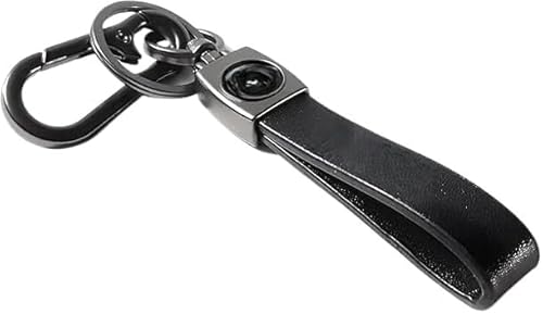 KNIGHT S STORE Premium Leather & Metal Keychain – Fits