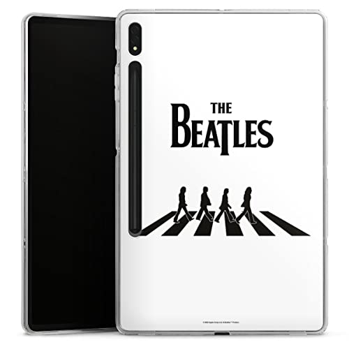 DeinDesign Coque en Silicone Compatible avec Samsung Galaxy Tab S8 Plus Coque Coque pour Tablette The Beatles Abbey Road… - Les Beatles, Paul McCartney, John Lennon, RIngo Starr, George Harrison DeinDesign Coque en Silicone Compatible avec Samsung Galaxy Tab S8 Plus Coque Coque pour Tablette The Beatles Abbey Road…