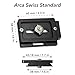 Breakthrough Photography 60mm Universal Arca Plate for Tripod Ball Head in Black