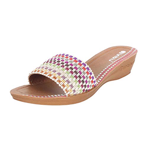 Image of inblu Stylish Fashion Slipper for Women | Comfortable | Lightweight | Anti Skid | Casual Office Footwear (SP41 BLACK)