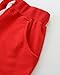 AMIYAN Toddler Boys Girls Cotton Athletic Running Shorts Kids Summer Casual Fashion Soccer Shorts Red 7Y