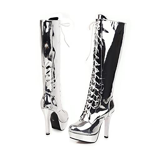 Bottes de grande taille à talons de 11,5 cm pour galber les jambes sans compromis