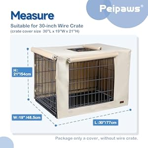 30 Inches Dog Crate Cover  Durable Waterproof 600d Oxford Fabric Pet Dog Kennel Cover with Water Bottle Nozzle Design tan  Cucciolini Doodles 30 inches dog crate cover  durable waterproof 600d oxford fabric pet dog kennel cover with water bottle nozzle design tan   cucciolini doodles