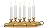 Xodus Innovations FPC1525B Battery Operated LED Window Candle with Sensor, Antique Brass (Pack of 6)