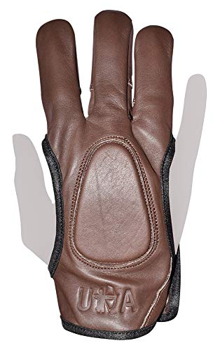 Universe Archery Leather Archery Glove | Handmade Shooting Hunting Three Finger Gloves | Recurve Bow Archery Cow Hide Leather Gloves | Excellent Fitting #TOP23