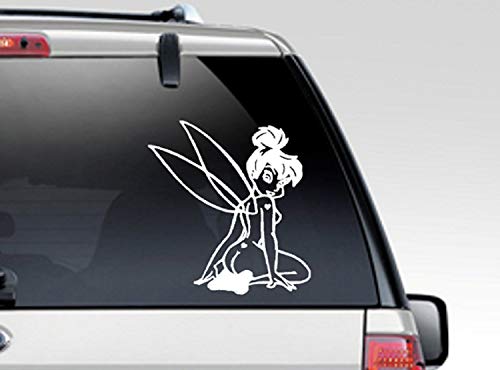 Artstickerscool Sexy Decal - Sexy Disney Wall Decal - Naked Tinkerbell Decal - Sexy Disney Princess Decal - Car Decal - Man Cave Decal - Bondage Decor