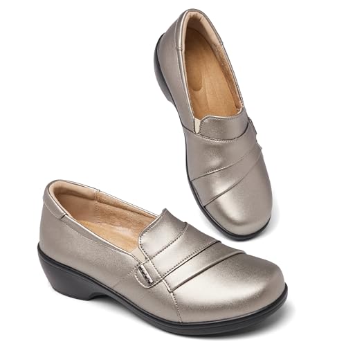 Image of UZB Loafers for Women Dress Shoes Low Heel Slip On Shoes Casual Work Office Dressy Shoes
