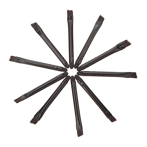 HAPINARY Luxury Double-ended Eye Shadow Brush 10 Piece Set for Makeup Kit Travel Size