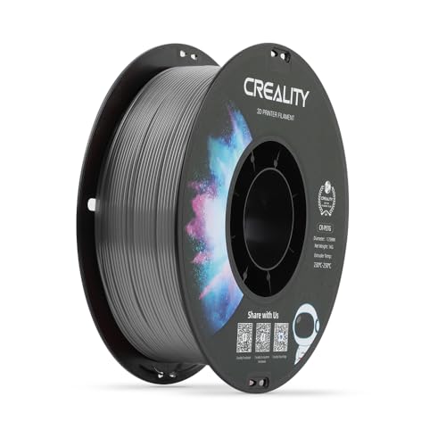 CREALITY PETG Filament 1.75mm 3D Printer Filament Upgraded PLA 1kg Neatly Wound Spool Dimensional Accuracy 0.03mm Fit for Ender Bambu Lab Anycubic ELEGOO FDM Printers (Grey)