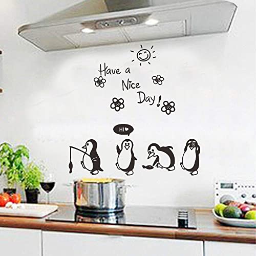 Vinilos decorativos de pingüino con frase inspiradora 34x33 miniatura 5