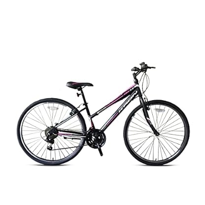 28 Zoll Damen Mädchen Jugend Mädchenfahrrad MTB Fahrrad Damenfahrrad Mountainbike Damenrad Jugendfahrrad Hardtail 21 Gang Shimano Bike Rad ARIA 3.0 SCHWARZ Pink 15"