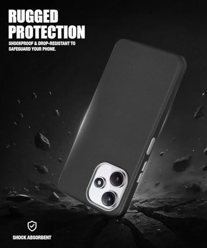 Image of WOW IMAGINE Leather Fabric Soft TPU Back Cover for Mi Redmi 12 5G | Redmi 12 4G | Poco M6 Pro 5G (Black)