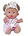 EIMP Muñeca Bebé Julia Nenota con Vestido Rosa Unicornio y con Pelo Regalo para Niñas y Niños