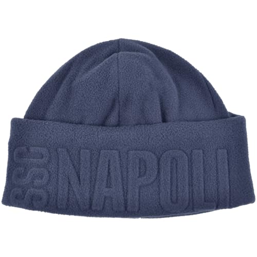 Bonnet bleu chaud en maille extensible taille unique pour homme et femme