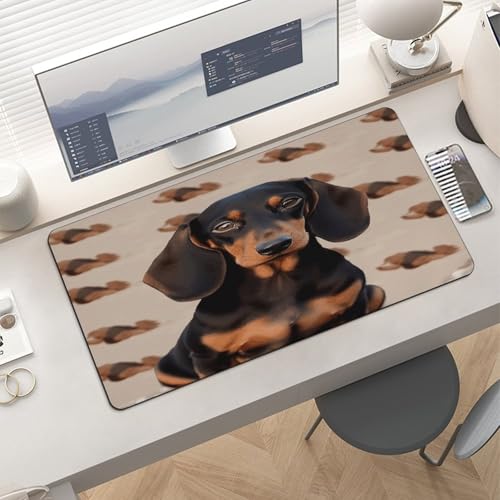 Mouse Pad grande de goma antiderrapante para escritorio miniatura 6