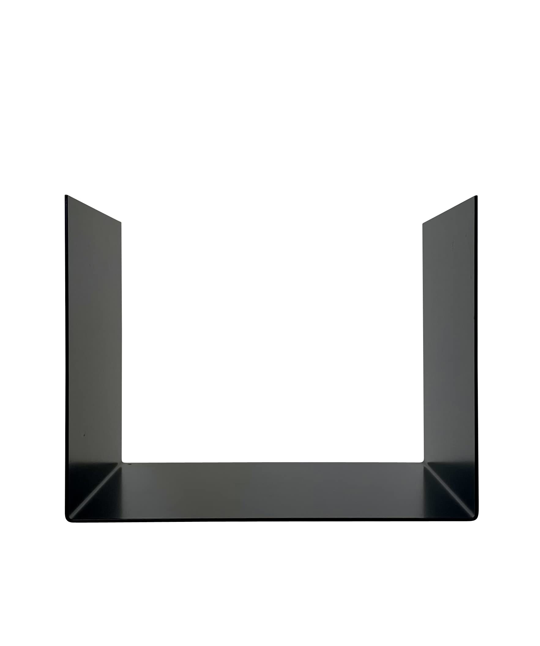 Buchstütze, Mini-Podest, Ablage, Ordnungshelfer | 20,5 x 26 x 20,5 cm | Metall | Schwarz matt RAL 9005 | Made in Germany