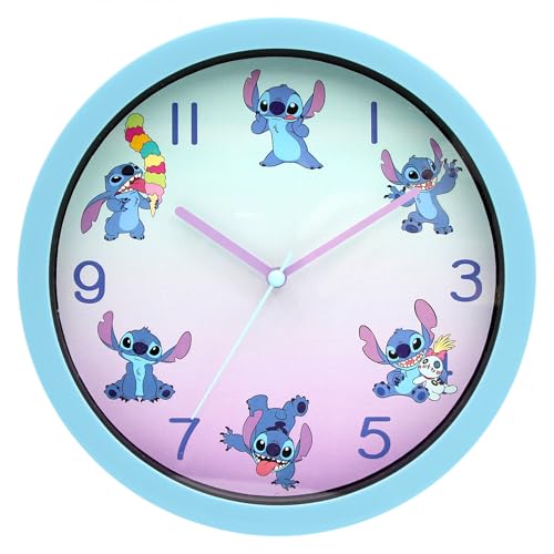 Accutime Lilo and Stitch Time for Posing 10 Analog Wall Clock