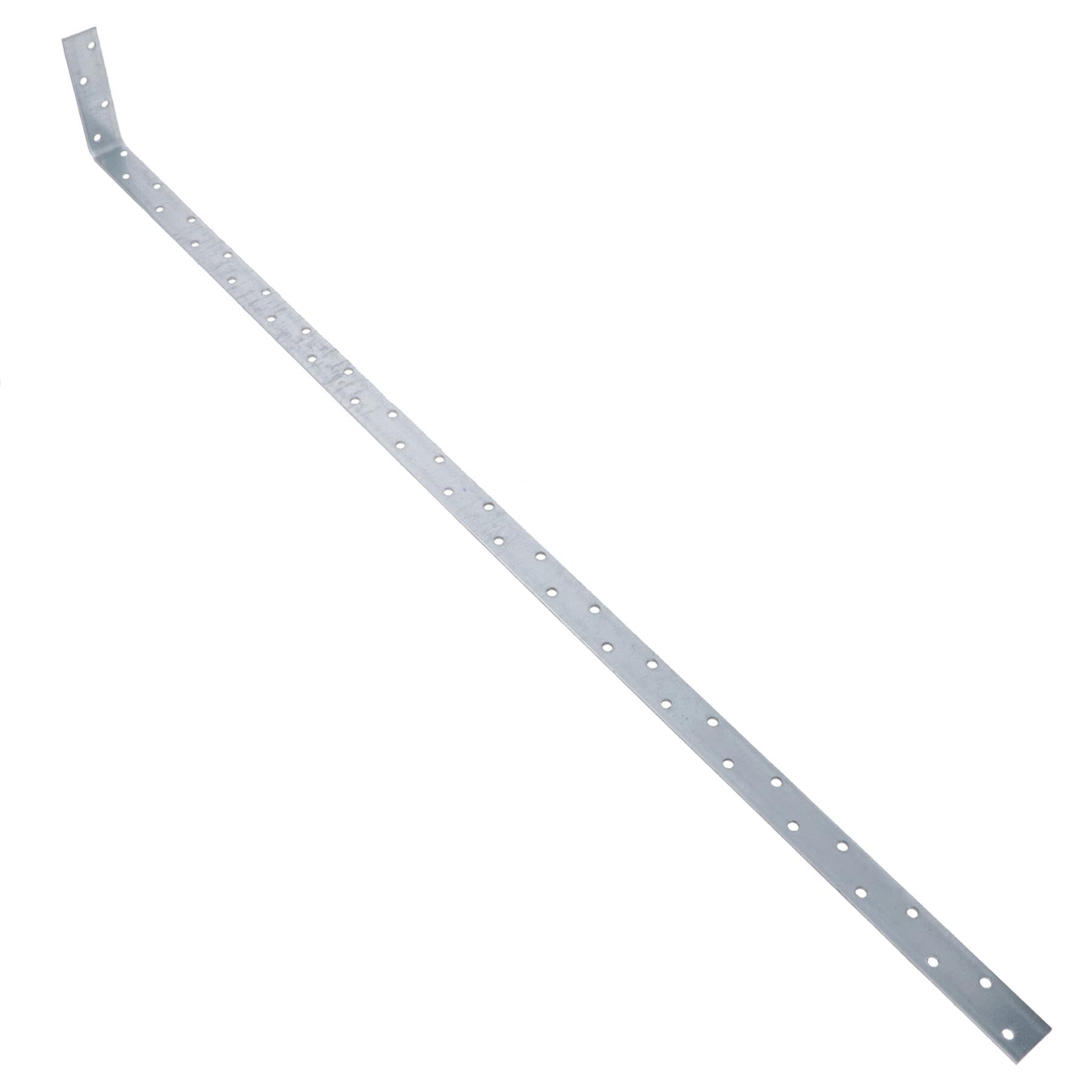 Vertical Light Duty Restraint Strap 1000mm Length 100mm Bend Galvanised 10PK