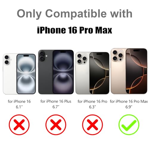 Image of Magnetic Case for iPhone 16 Pro Max [Compatible with Magsafe] [Cute Fashion Fluorescent Design] [1 Screen Protector] Slim Translucent Matte Cover for iPhone 16 Pro Max 6.9 inch 2024, Purple