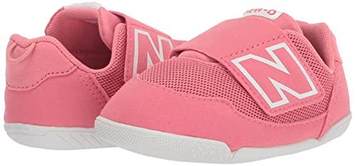 New Balance Kid's New-B V1 Hook And Loop Sneaker, Natural Pink/White, 3 X-Wide Infant #TOP7