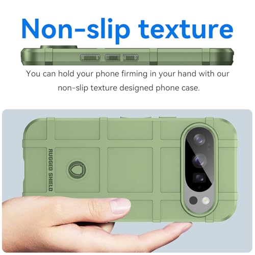 Coque Pixel 10 Pro robuste antichoc TPU vert protection objectif - 4