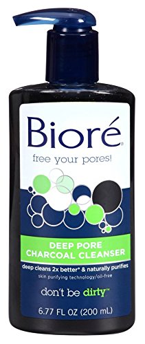 Biore Deep Pore Charcoal Cleanser, 6.77 Ounce, 2 Pack