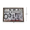 Arimex N.W.A. Narcos With Attitude El Chapo Pablo Escobar Caro Quintero wooden picture frame Mobsters man cave painting Wall art Poster. Tony Montana El Chapo Pablo Escobar Art work (18' X 13')