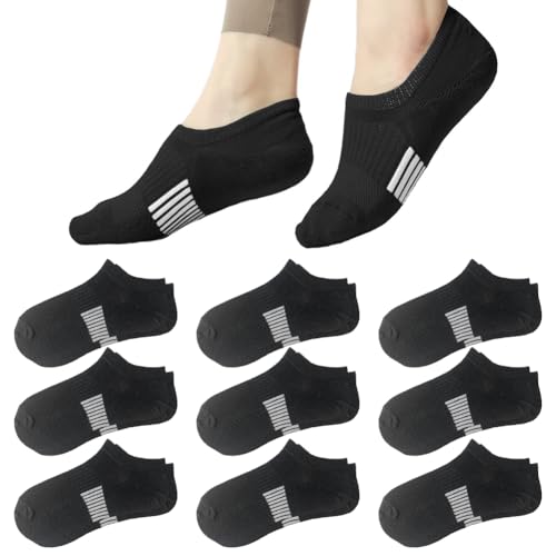 Women's Ankle Cotton Socks Low Cut Athletic Running Soft Thin No Show White Socks 6-10 Pairs