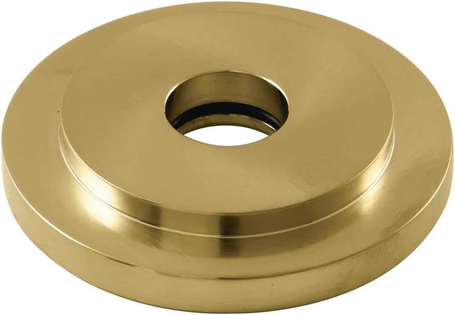 Kingston Brass FLEURO3 Heavy Duty Round Solid Cast Brass Shower Arm Flange in Antique Brass