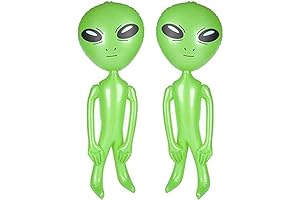 ArtCreativity Set of 2 Green Inflatable Aliens