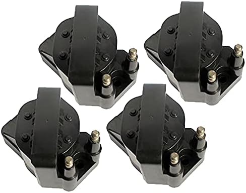 PLDDE Set of 4 New Ignition Coils on Plug Packs With Boots Compatible with 90-95 Corvette ZR1 5.7L 93 Cadillac Allante 94-99 DeVille 93-99 Eldorado/Seville 4.6L 95-99 Oldsmobile Aurora 4.0L V8