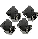 PLDDE Set of 4 New Ignition Coils on Plug Packs With Boots Compatible with 90-95 Corvette ZR1 5.7L 9