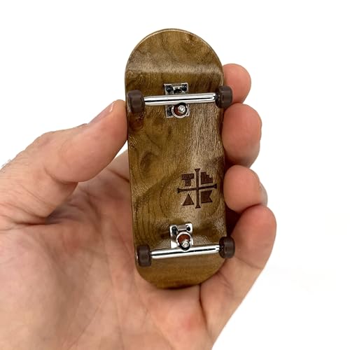 Image of Teak Tuning 34mm Pro Fretboard Fully Assembled with Pro Level Components - Pro Shaped Wooden Deck (34 x 97mm) UltraSpin Bearing Wheels, Prodigy Gen2 Trucks - Out of the Woods
