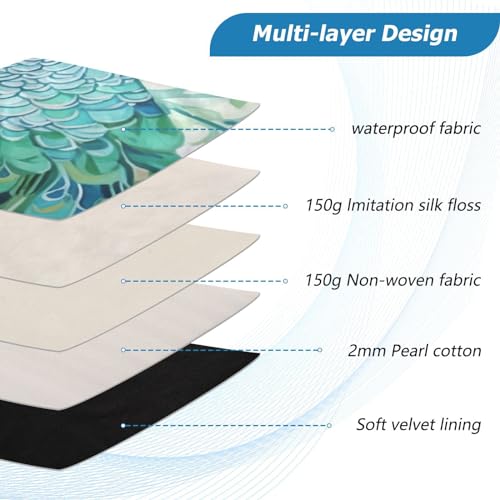 Funda para portátil 13-14 pulgadas impermeable con diseño pavo real miniatura 4