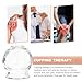 COLLBATH 7pcs Glass Cupping for Home Use Chinese Cupping Adsorption Durable Glass Material and Pain Relief