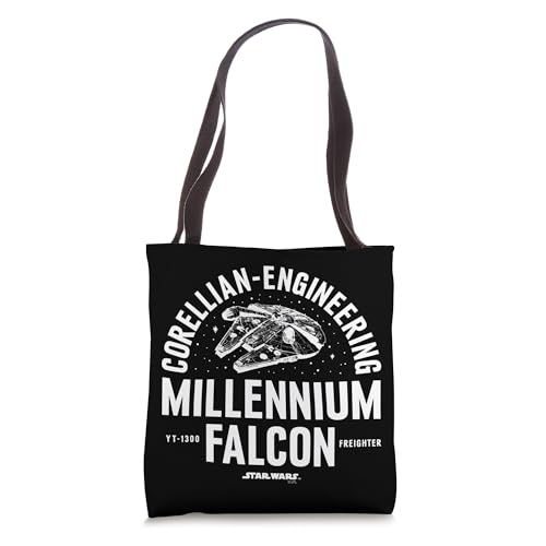 Sac cabas Star Wars Millennium Falcon Corellian-Engineering en toile grand format pour le quotidien