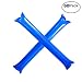Furry Sunny Bam Bam Thunder Sticks Inflatable Cheer Sticks Blow Bar Inflatable Boom Sticks Noisemakers Stick Basketball Football Noisemakers Party Favors 60 Pack(Blue)